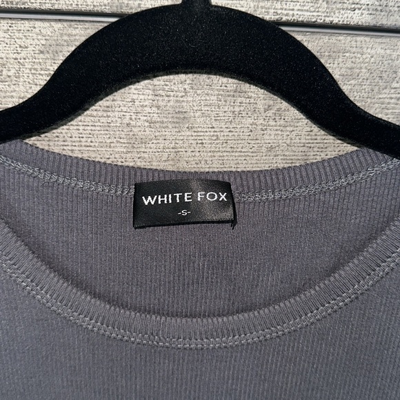 White Fox Ribbed T-Shirt - Picture 2 of 2